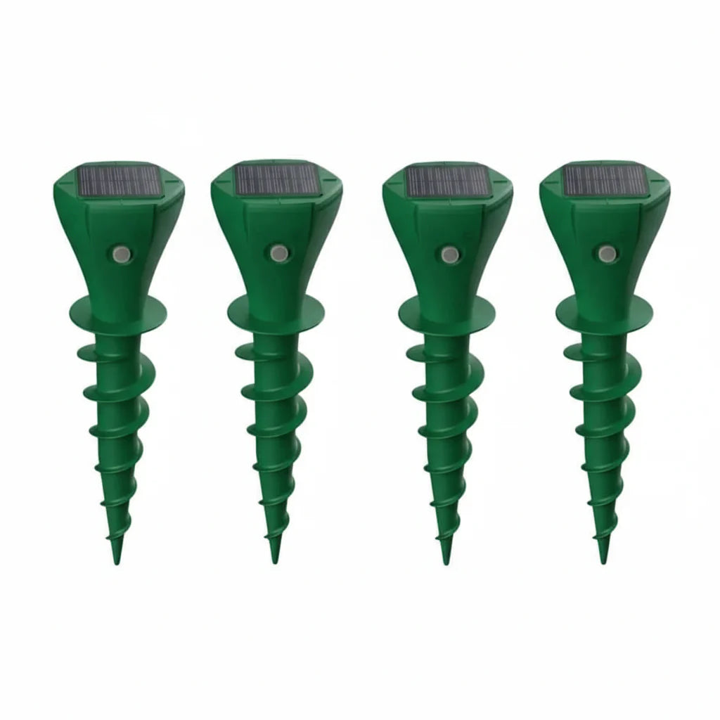 VoleVibe™ – Zonne-Mollenverjager met Vibratie – Tuin & Gazon Bescherming