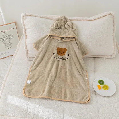 SnugPoncho™ – Zachte Babybadponcho van Katoen – Comfort & Warmte na het Bad