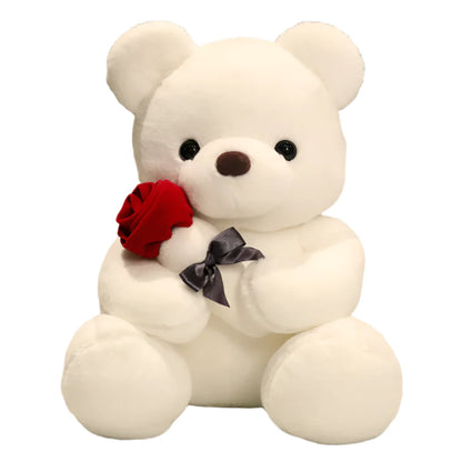 BlushBear™ – Romantische teddy beer met rozen - Knuffel beer