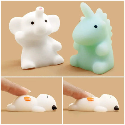 SqueezyBuddies™ – Zachte Knijpfiguren in Leuke Vormen – Set van 5 t/m 50