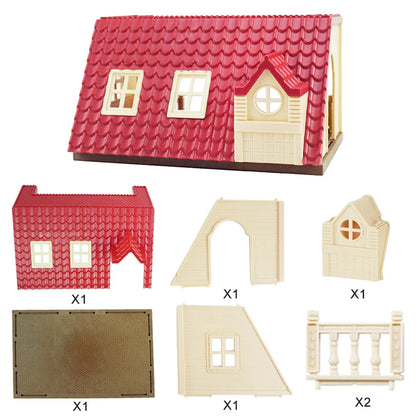 MiniVillaSet™ – 1:12 Poppenhuis Keuken & Dinette – Complete Miniatuurinrichting