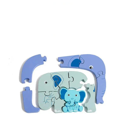 PuzzleZoo™ – Spelen met vormen, kleuren en dieren - Houten dieren puzzel