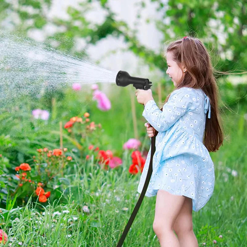 HydroStretchPro™ – Dehnbare Tuinslang met Messing Koppelingen – Knikvrije Reinigings Slang
