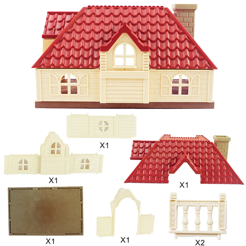 MiniVillaSet™ – 1:12 Poppenhuis Keuken & Dinette – Complete Miniatuurinrichting