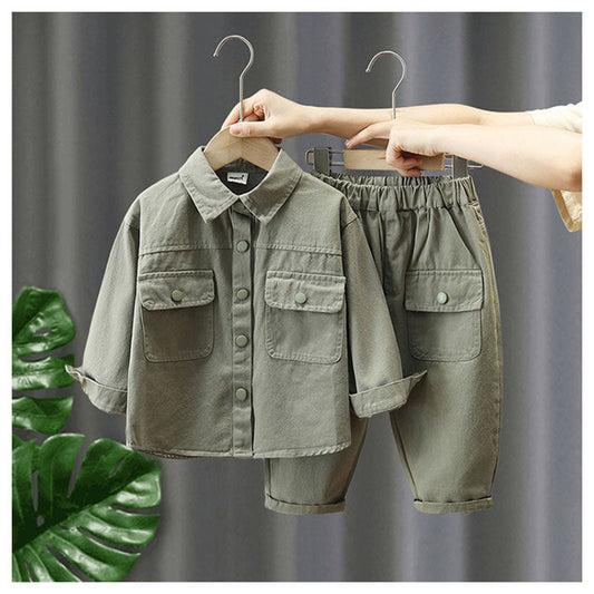 TrailTykes™ – Stoere Outfit voor Kleine Avonturiers – Unisex Katoenenset
