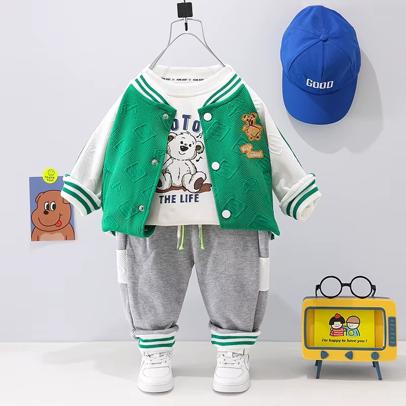 PlayPals™ – Comfortabele 3-Delige Peuterset – Warme Speelkleding Set
