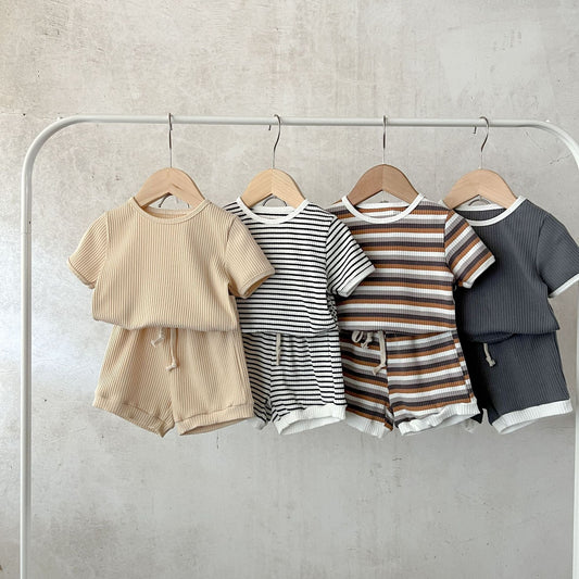CozyRib™ – Zachte Ribstof Zomerset – Unisex Baby Outfit