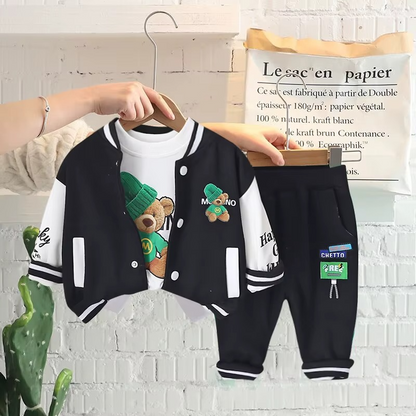 PlayPals™ – Comfortabele 3-Delige Peuterset – Warme Speelkleding Set