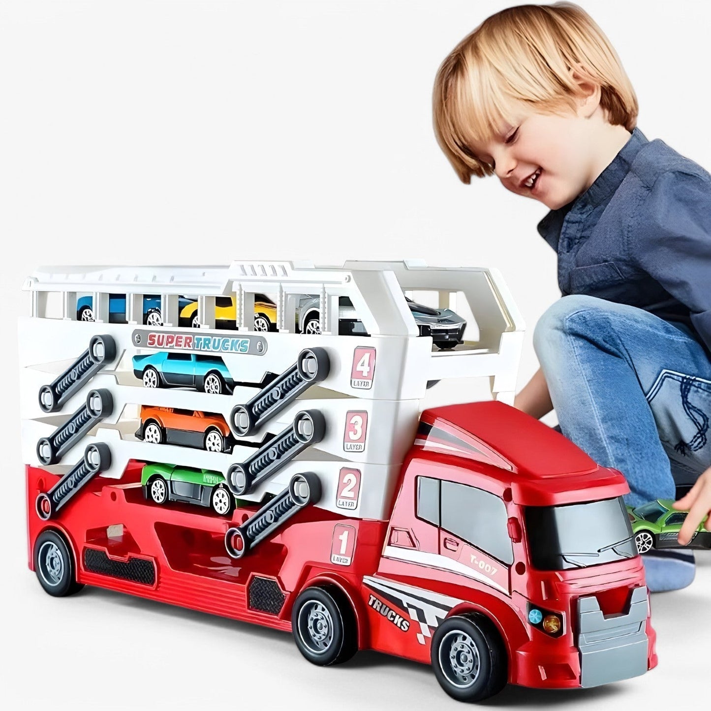 SpeedCargo™ – Laadbare Race Truck – Creatief Speelvoertuig voor Kinderen