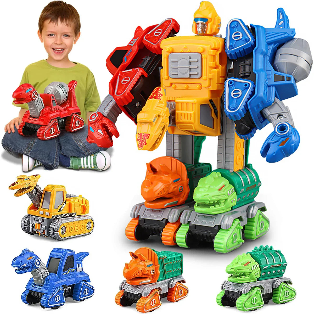 RoboRacers™ - 5in1 Transformer Auto Speelset - Transform speelgoed