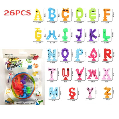 StickiePals™ – Creatief Zuignapspeelgoed voor in Bad – Educatief Waterspeelplezier