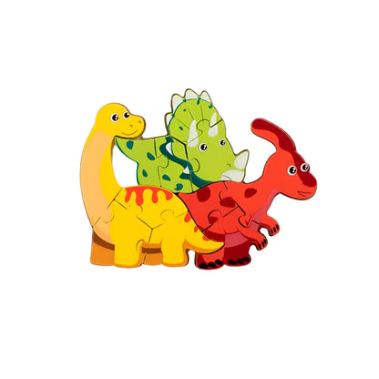 PuzzleZoo™ – Spelen met vormen, kleuren en dieren - Houten dieren puzzel