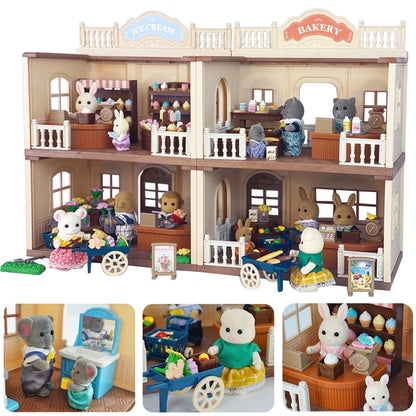 MiniVillaSet™ – 1:12 Poppenhuis Keuken & Dinette – Complete Miniatuurinrichting