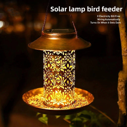 GlowFeast™ – Solar Vogelvoederstation met LED – Sfeervolle Tuin Vogelplek