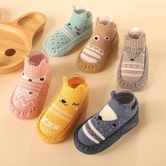 SoftGrip™ – Antislip Babysokken met Kurkzool – Comfortabele Eerste Stapjes