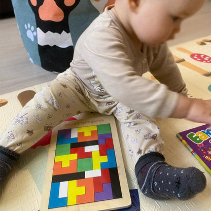 VormVinder™ – Houten Tangram Spel – Leren &amp; Ontdekken met Plezier