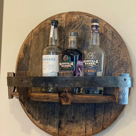 Sable Wandplank - Houten Wandplank, Rustiek Whiskyvat Design 0