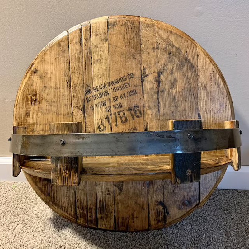 Sable Wandplank - Houten Wandplank, Rustiek Whiskyvat Design 1