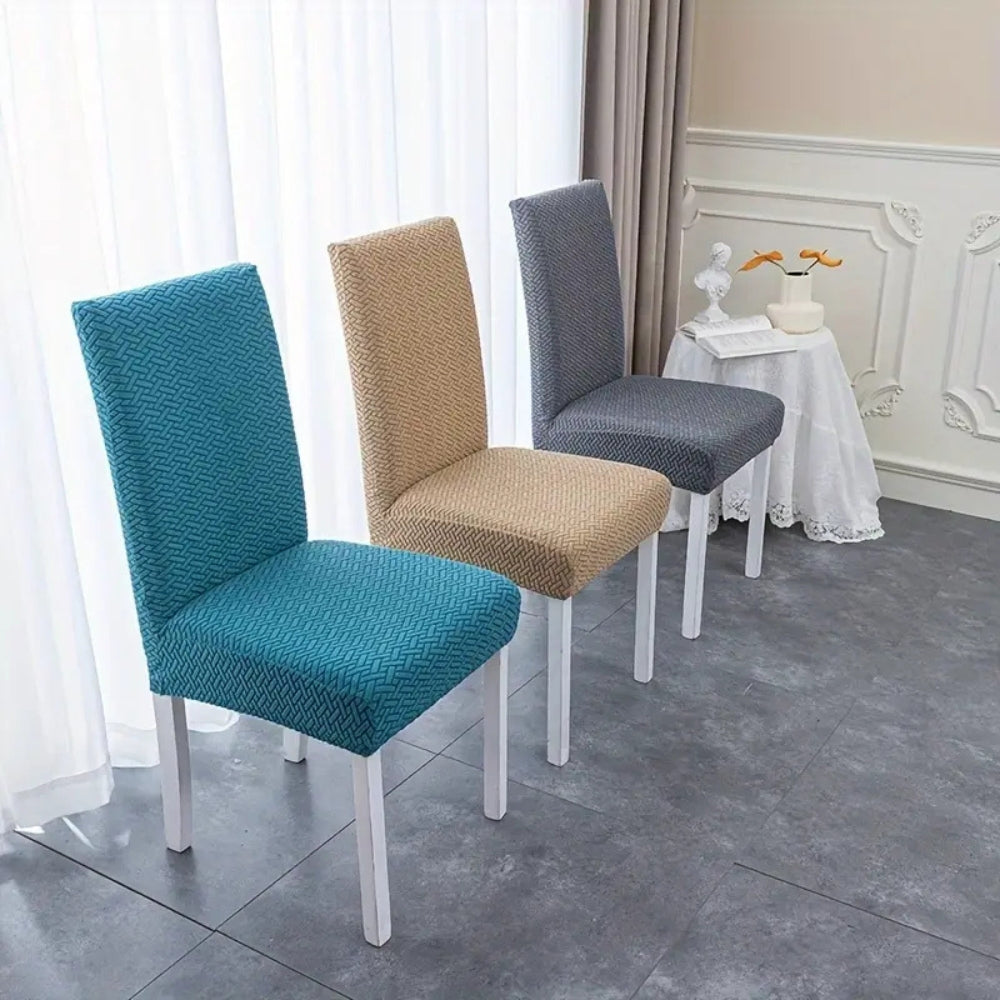 Safira Stoelhoes Eetkamerstoel - Fluweel Stretch, Elastisch Design 1
