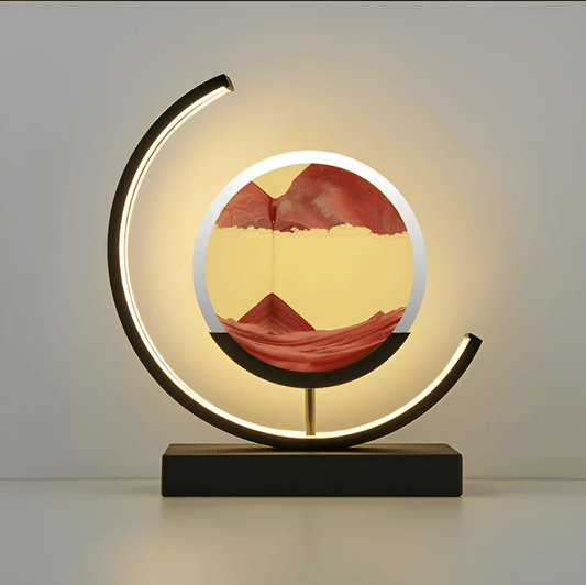 ZandGloed™ – Zandlamp met Rustige Beweging – Kalmerende Sfeerlamp voor Thuis
