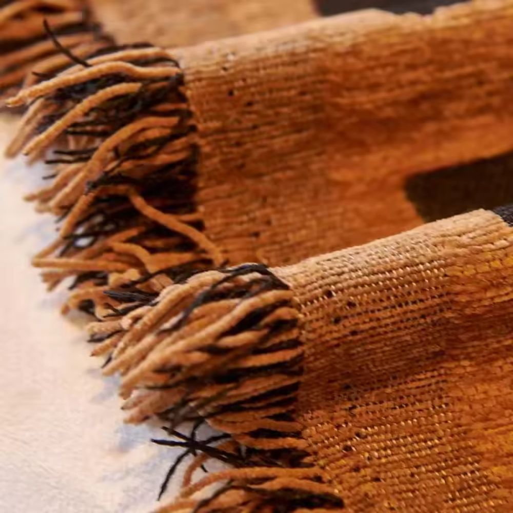 Savanna Geo Bankhoes - Geweven Chenille, Omkeerbaar Geometrisch Patroon 3