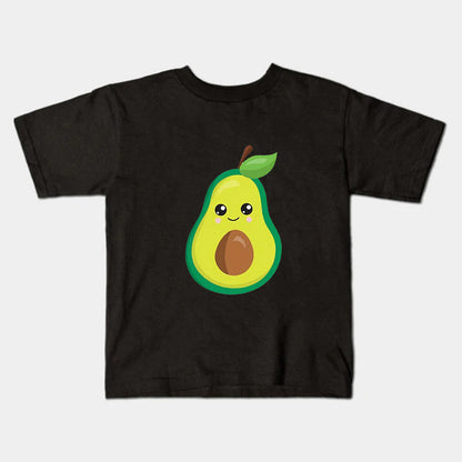 AvoBond™ – Matchende Avocado Shirts Zwart – Familie Outfitplezier