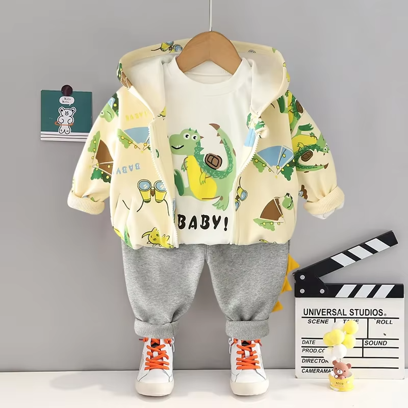 PlayPals™ – Comfortabele 3-Delige Peuterset – Warme Speelkleding Set