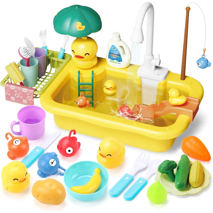 SinkPlay™ – Gootsteenplezier met stromend water – Was, vis & speel