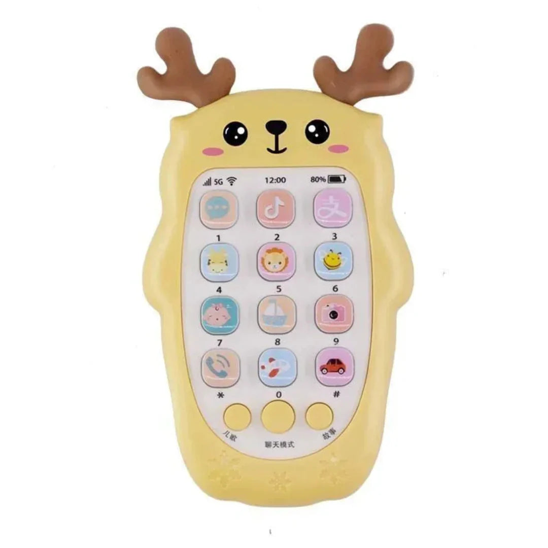 GiggleLine™ – Babytelefoon met muziek & licht – Educatief peuterspeelgoed