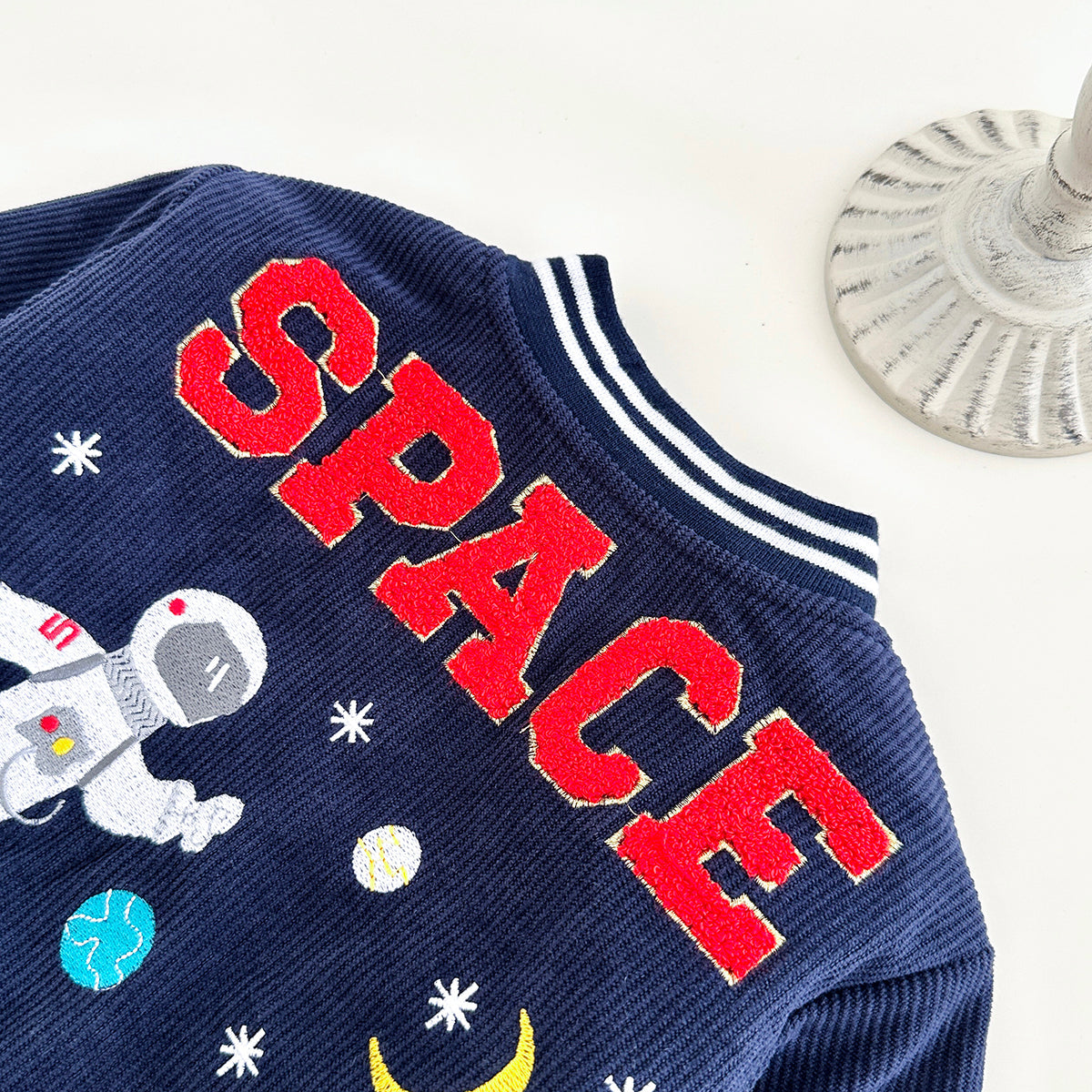 CosmoCrew™ – Ruimte-Thema Baseball Jas – Stijlvolle Kinderjas met Astronautdetails