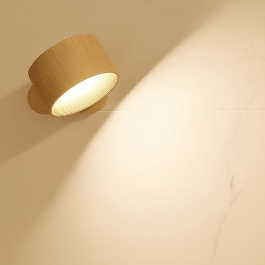 ScandiGlow Wandlamp - Draadloos ABS, Scandinavisch Design 0