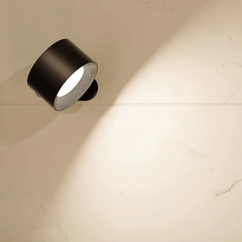 ScandiGlow Wandlamp - Draadloos ABS, Scandinavisch Design 6
