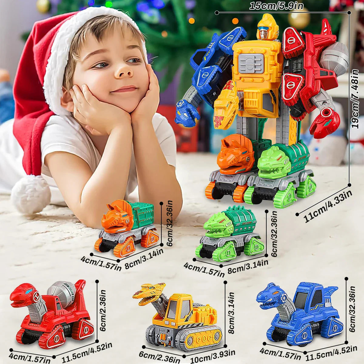 RoboRacers™ - 5in1 Transformer Auto Speelset - Transform speelgoed