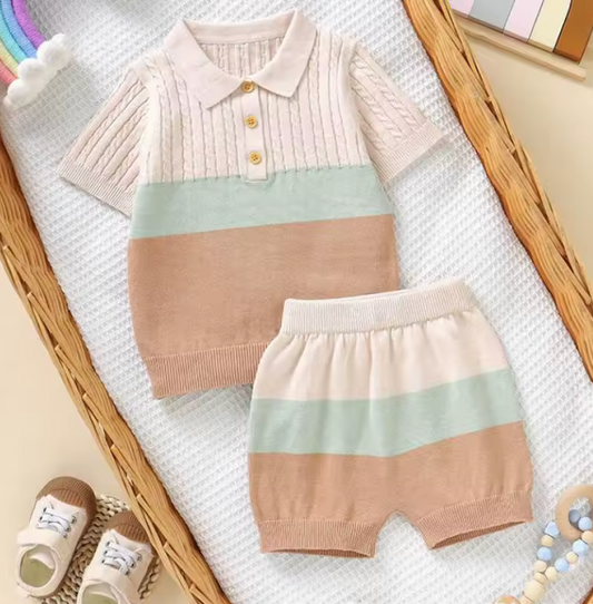PoloNest™ – Gebreide Polo Zomerset – Comfortabele Baby Outfit