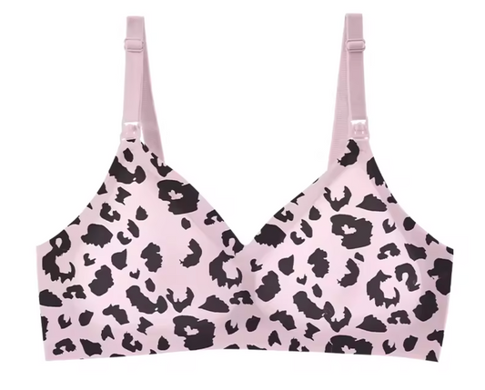 MilkHaven™ – Comfortabele Voedingsbh met Luipaardprint – Borstvoeding Vriendelijk Ondergoed