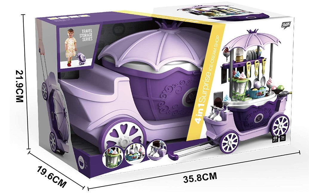 Ice Cart™ - Mobiele ijs- en snoepkar voor kinderen - ijswagen