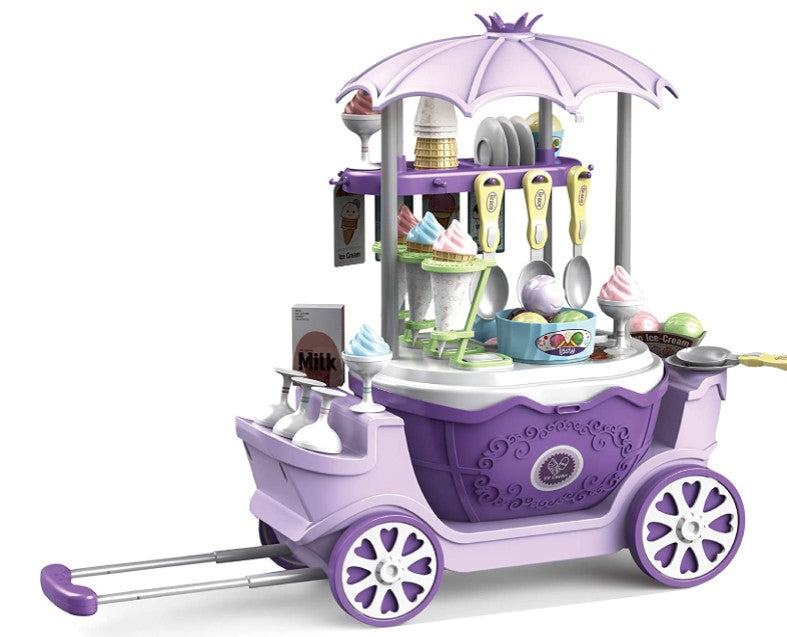 Ice Cart™ - Mobiele ijs- en snoepkar voor kinderen - ijswagen