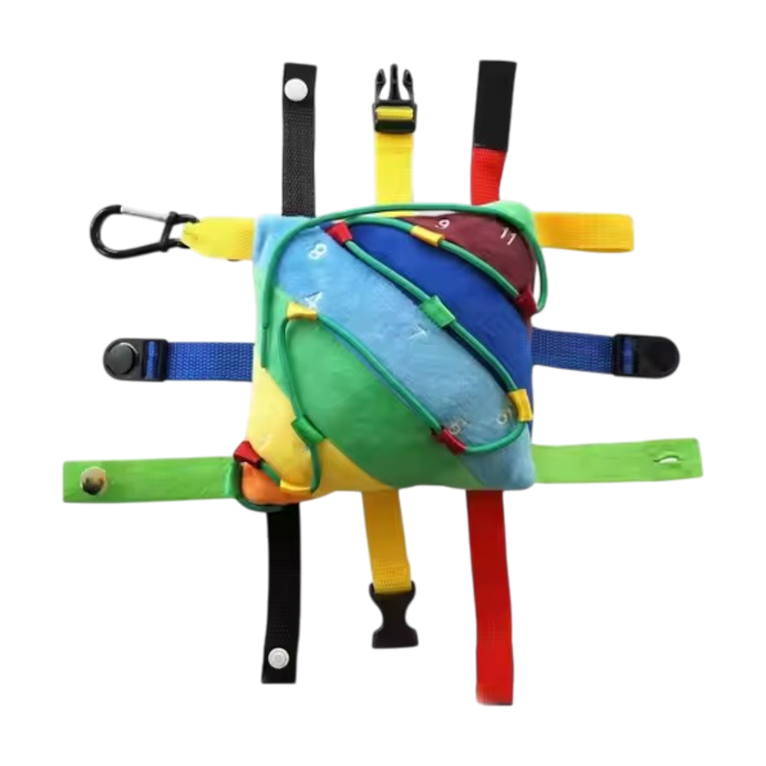 SkillCushion™ – Montessori Activiteitenkussen – Educatief Sensorisch Speelgoed
