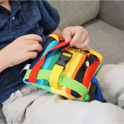 SkillCushion™ – Montessori Activiteitenkussen – Educatief Sensorisch Speelgoed