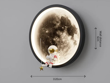 LunaGlow™ – LED Maan Wandlamp voor Kinderen – Rustgevend Sfeervol Licht