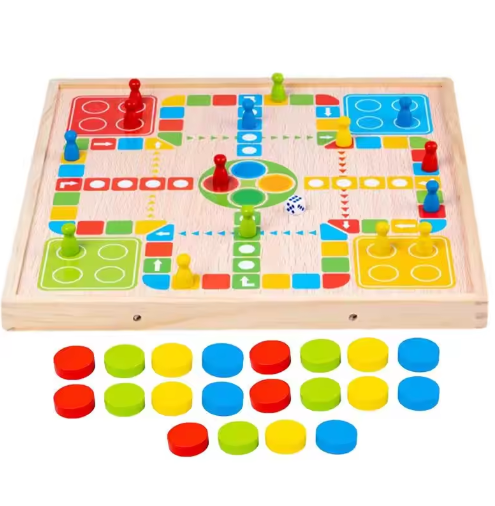 BoardSmart™ – 2-in-1 strategiespel – Houten leerspel