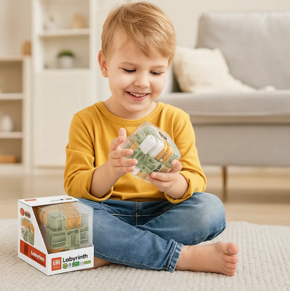 FocusMaze™ – Compacte Stressverlagende Puzzelkubus – Mindfulness Speel Kubus