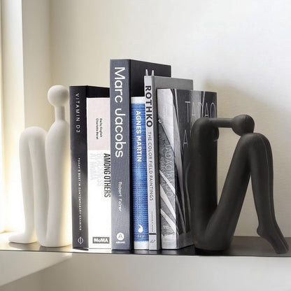 Sculptura Boekensteunen - Wit Porselein, Sculpturaal Ontwerp 1