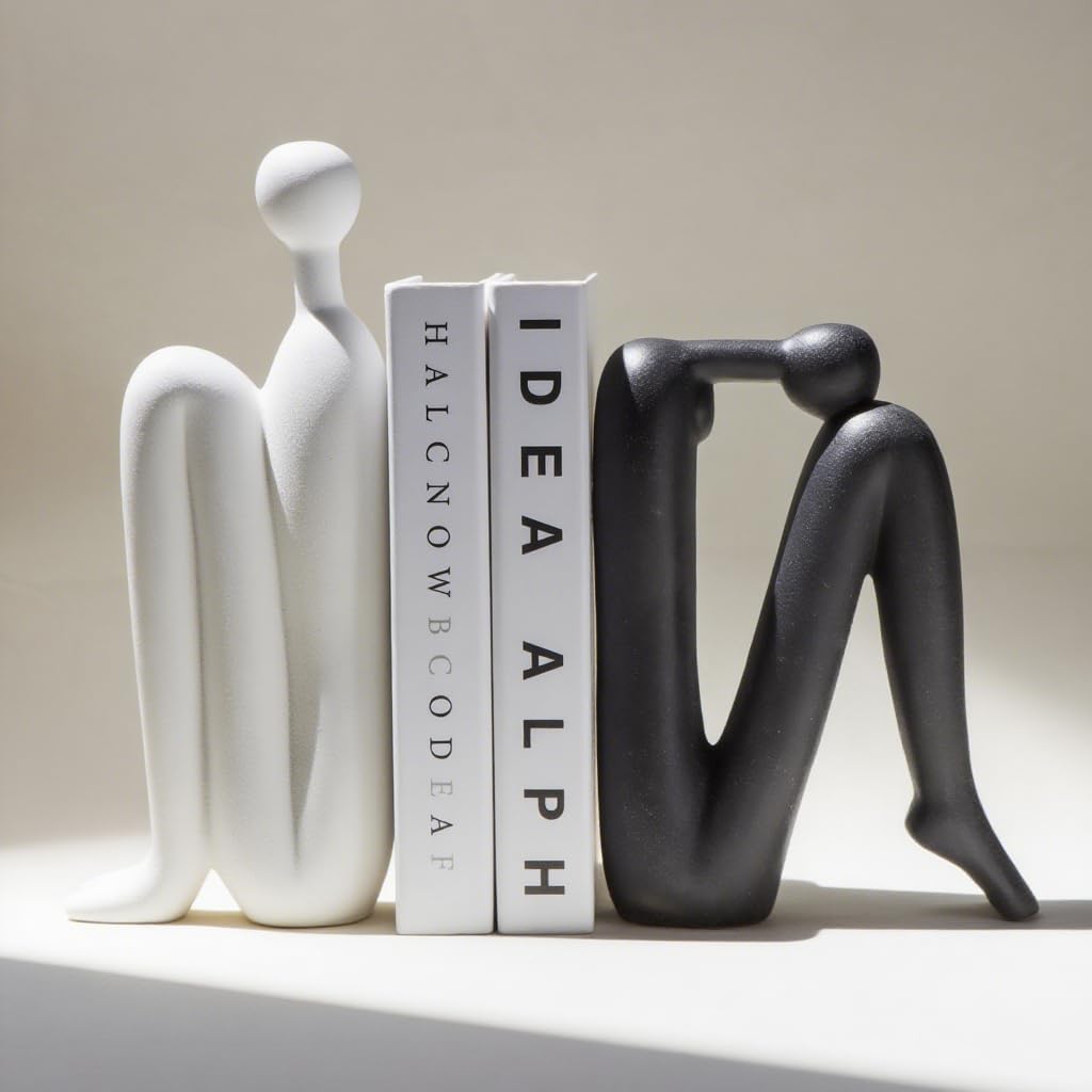 Sculptura Boekensteunen - Wit Porselein, Sculpturaal Ontwerp 2