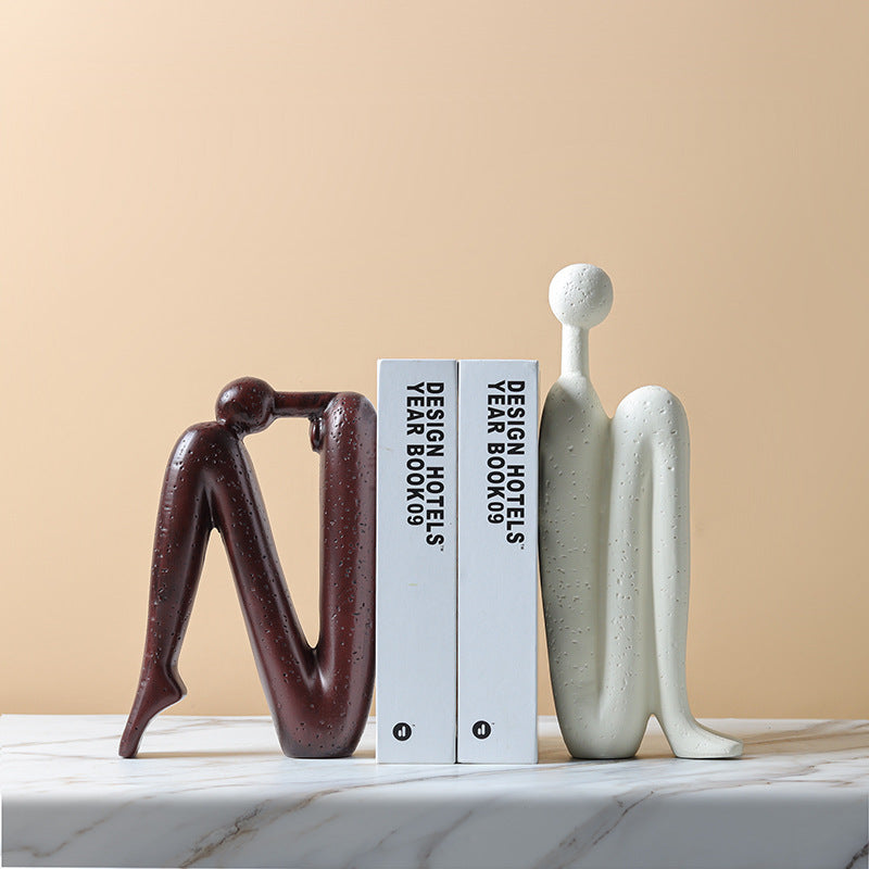 Sculptura Boekensteunen - Wit Porselein, Sculpturaal Ontwerp 3