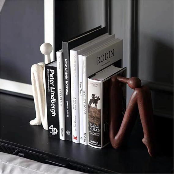 Sculptura Boekensteunen - Wit Porselein, Sculpturaal Ontwerp 4