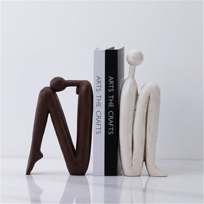 Sculptura Boekensteunen - Wit Porselein, Sculpturaal Ontwerp 5