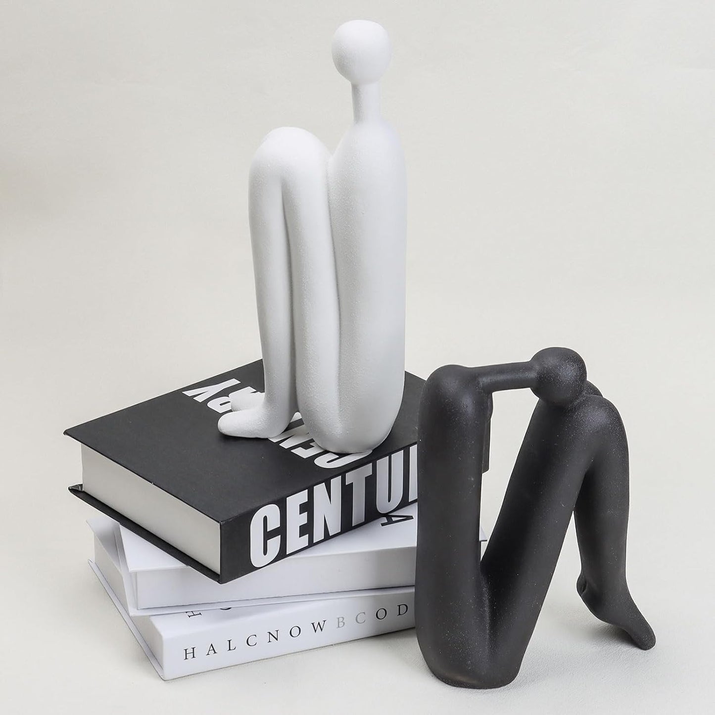 Sculptura Boekensteunen - Wit Porselein, Sculpturaal Ontwerp 6