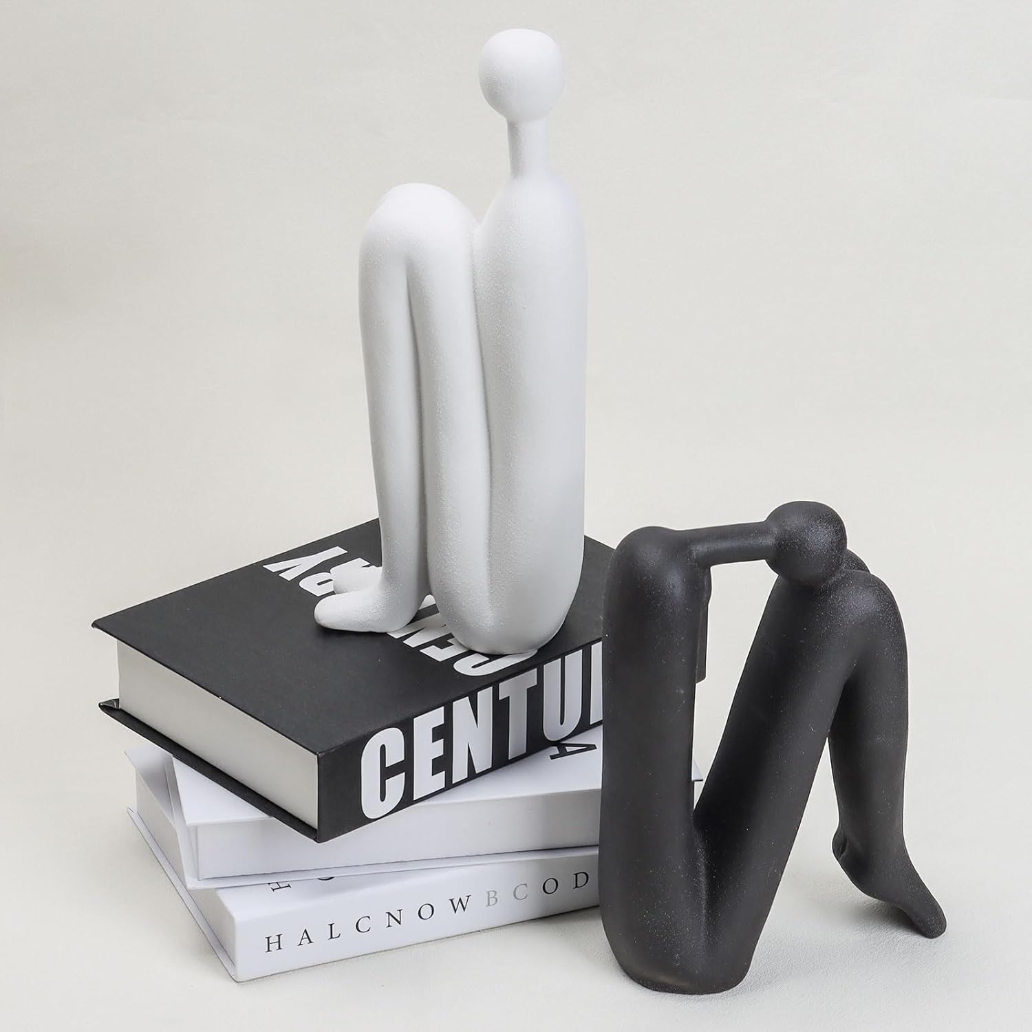 Sculptura Boekensteunen - Wit Porselein, Sculpturaal Ontwerp 6
