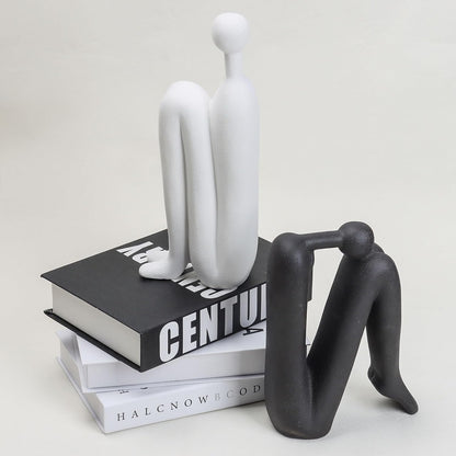 Sculptura Boekensteunen - Wit Porselein, Sculpturaal Ontwerp 6